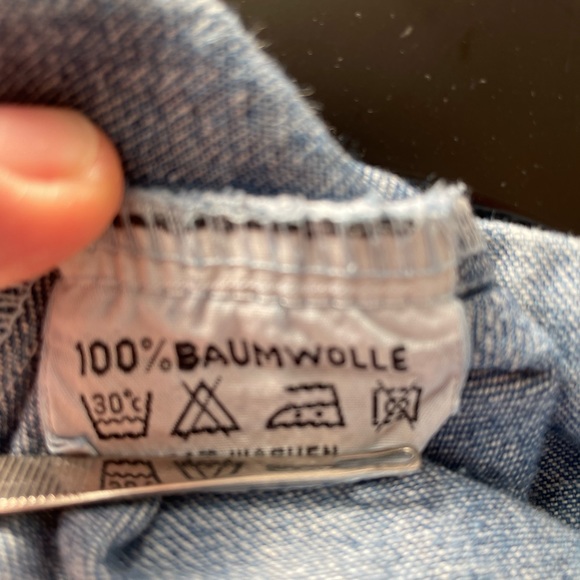 s Oliver 100% Cotton Unisex Denim Button Down Striped LS Shirt -L - Picture 5 of 6